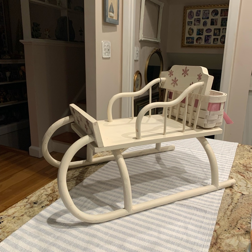 Vintage Boyds Bears Crystalfrost Family Sleigh